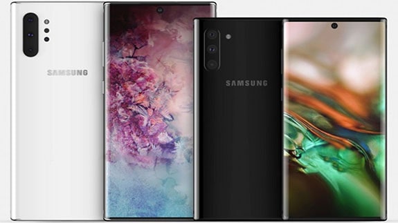 Показали модель Samsung Galaxy Note 10 Pro