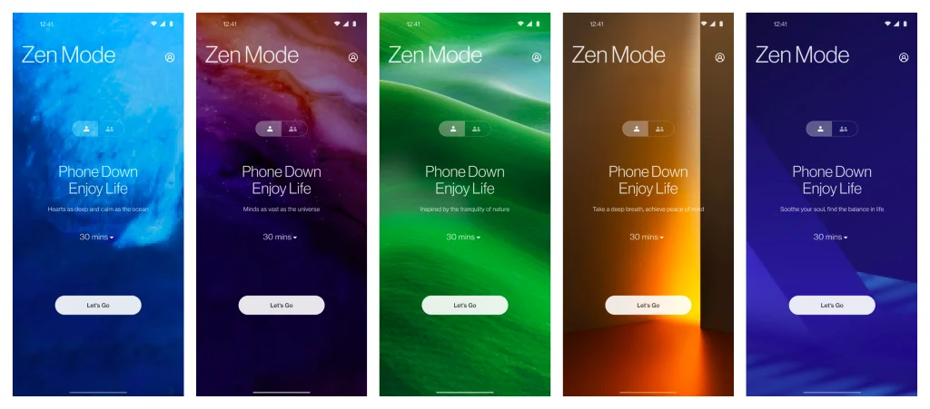 OnePlus Zen Mode 2.0 screen