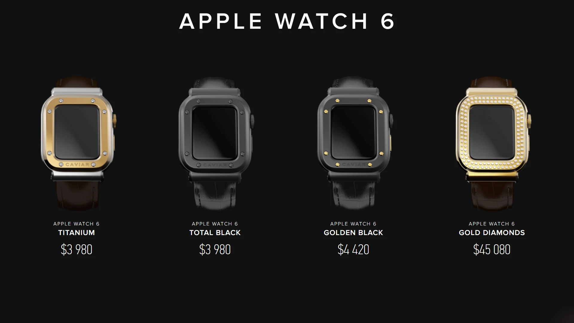 Apple Watch 6 Limited Edition Caviar price