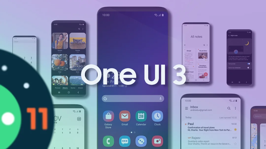 Список моделей Samsung, которые получат новую прошивку One UI 3.0 на базе Android 11