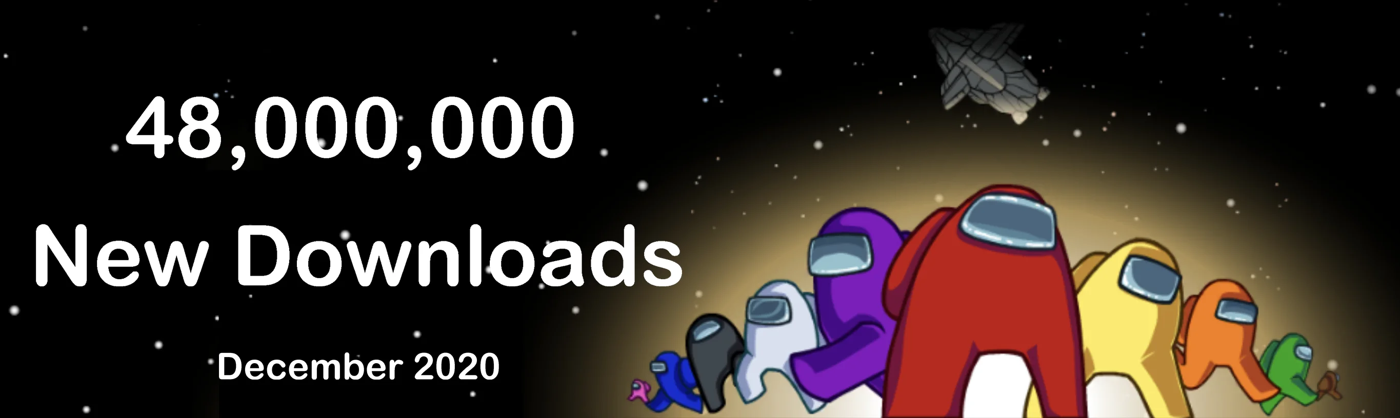Among Us 48,000,000 new downloads