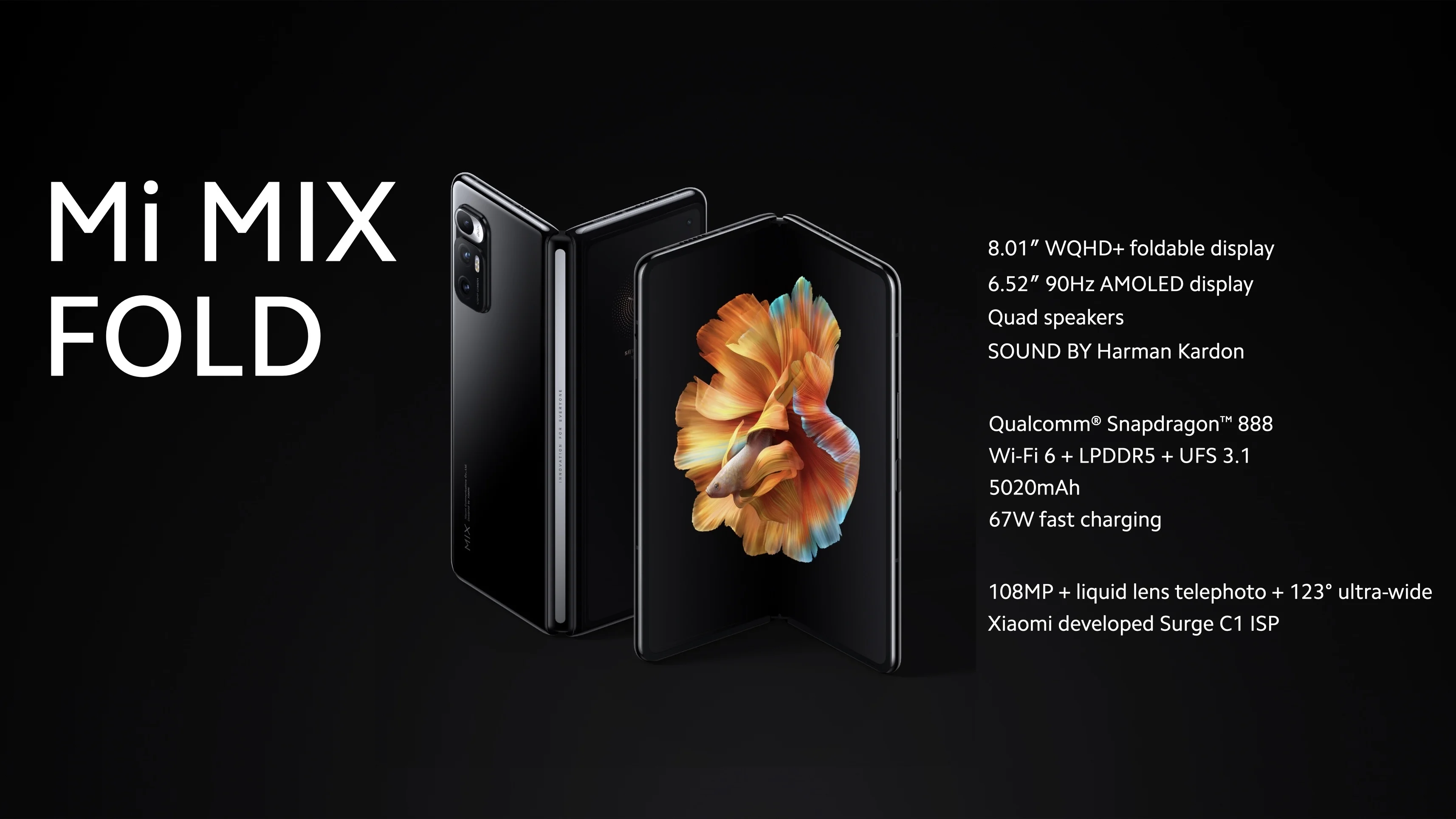 Mi Mix Fold characteristics