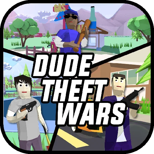 Dude Theft Wars Offline & Online Multiplayer Games MOD много денег