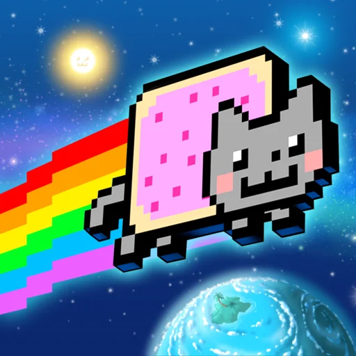 Nyan Cat: Lost In Space MOD много монет