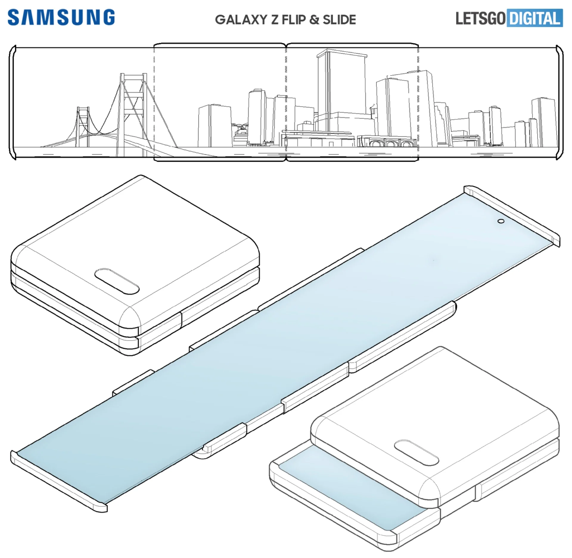 Samsung convertible smartphone patent