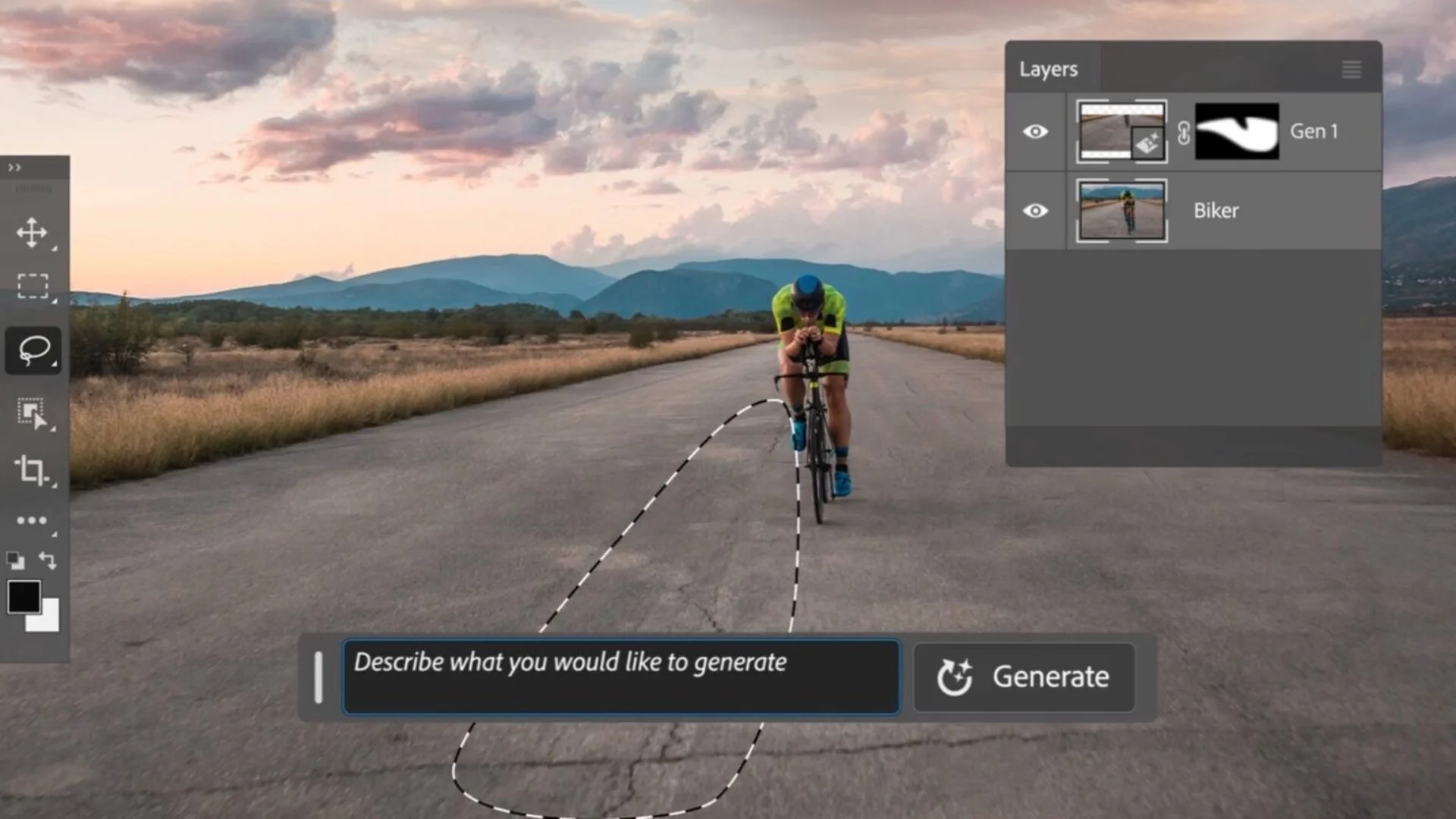 Adobe Photoshop AI image generator