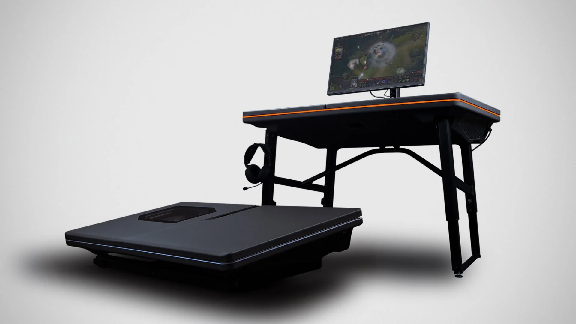 UNEVN has opened sales for the folding table Base with a built-in computer and monitor