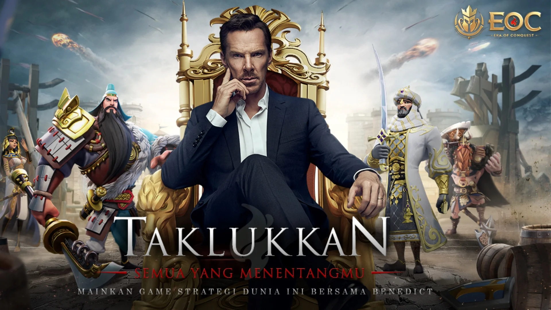 Benedict Cumberbatch has appeared in a promotional video for the game Era of Conquest