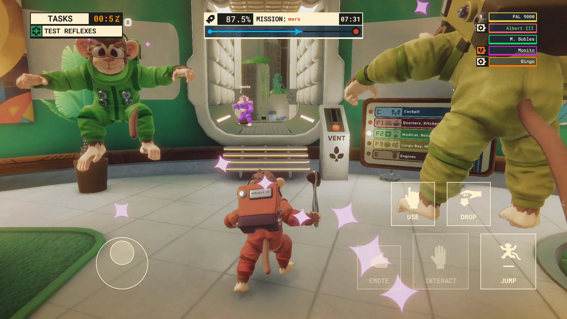 Космические обезьяны в Go Ape Ship! выходят на орбиту